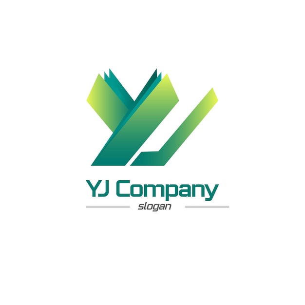 Vetor yj company logo para empresa de ti que lida com big data e ferramentas apk