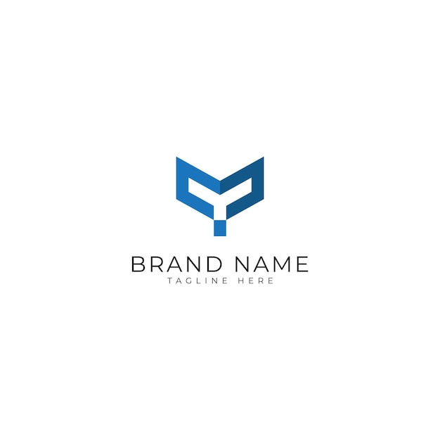 YM M Y Letter Logo Design Template Vector