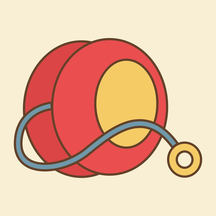Vetor yoyo flat design clipart (em inglês)