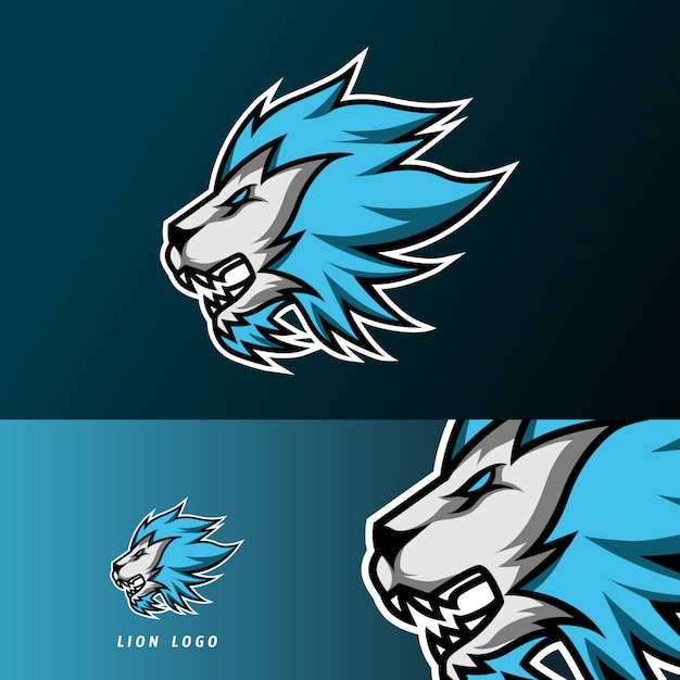 Vetor zangado leão jaguar mascote esporte jogos esport logotipo modelo para streamer squad team club