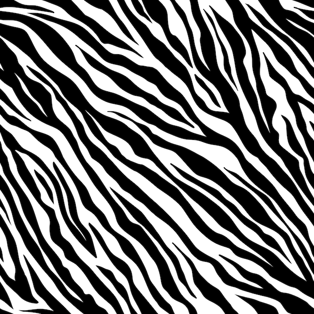 Zebra sem costura padrão preto e branco com listras de zebra em tecido de zoológico material de pele de animal