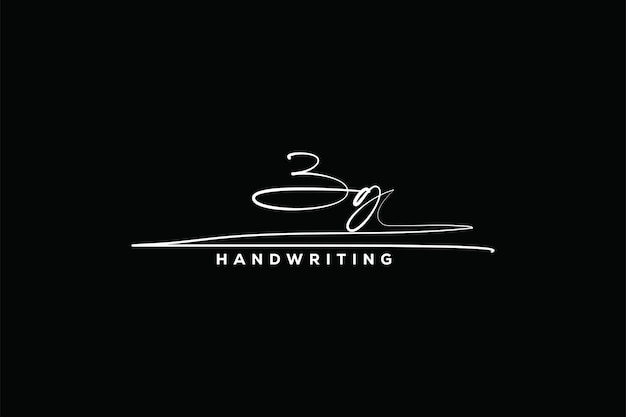 Vetor zg iniciais logo de assinatura manuscrita zg letra imóvel fotografia de beleza design de logotipo