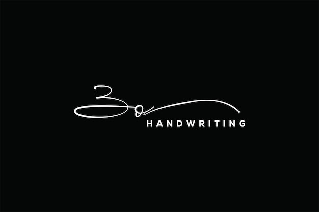 Vetor zo iniciais logo de assinatura manuscrita zo letra imóvel fotografia de beleza design de logotipo