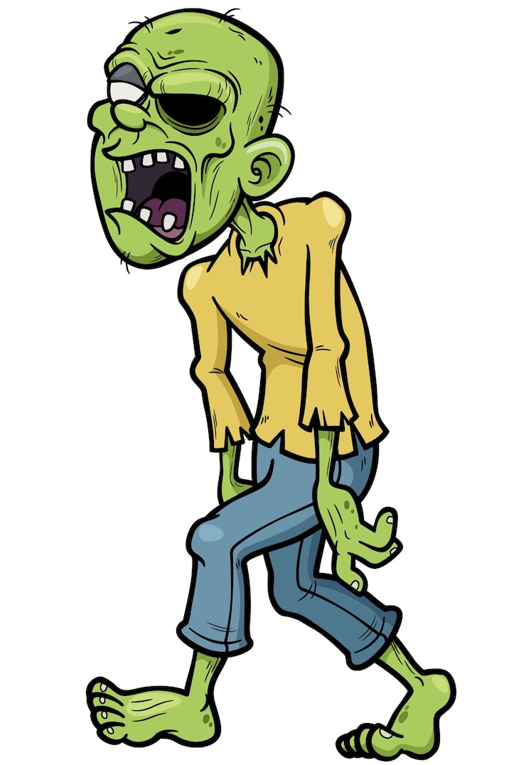 Zombie dos desenhos animados