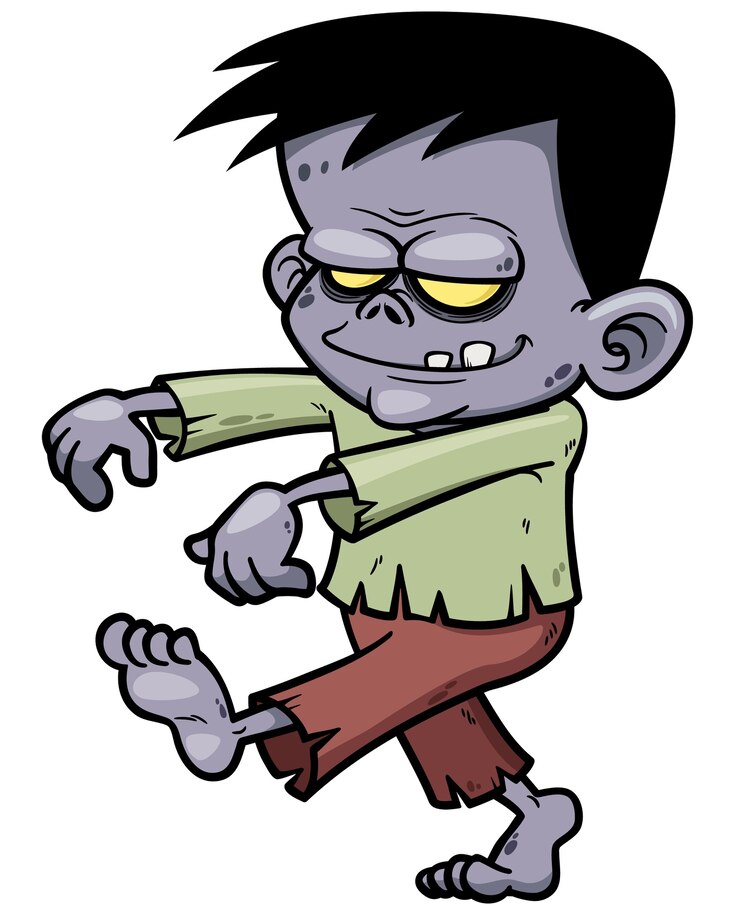 Zombie dos desenhos animados