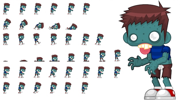 Zombie jogo sprite