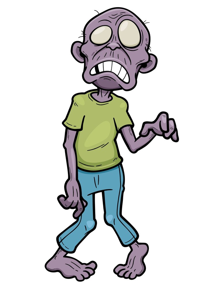 Zumbi dos desenhos animados
