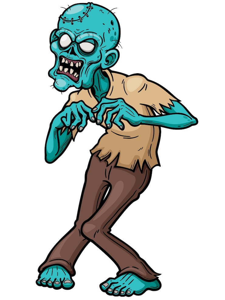 Zumbi dos desenhos animados