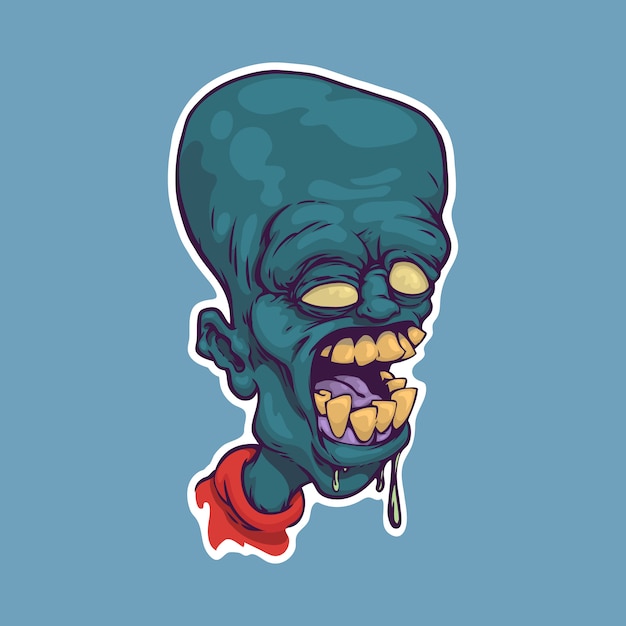 Vetor zumbi dos desenhos animados