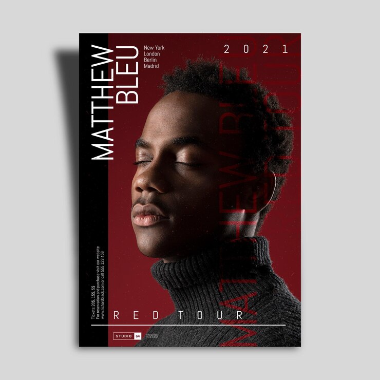 Vettore gratuito 2021 concept di poster di eventi musicali