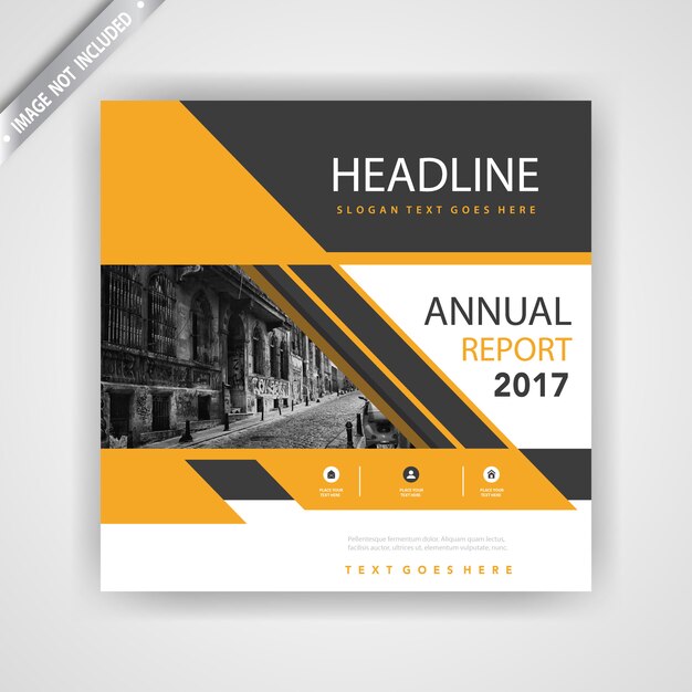 4A brochure mockup modello