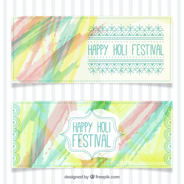 Abbastanza felice banner Festival Holi