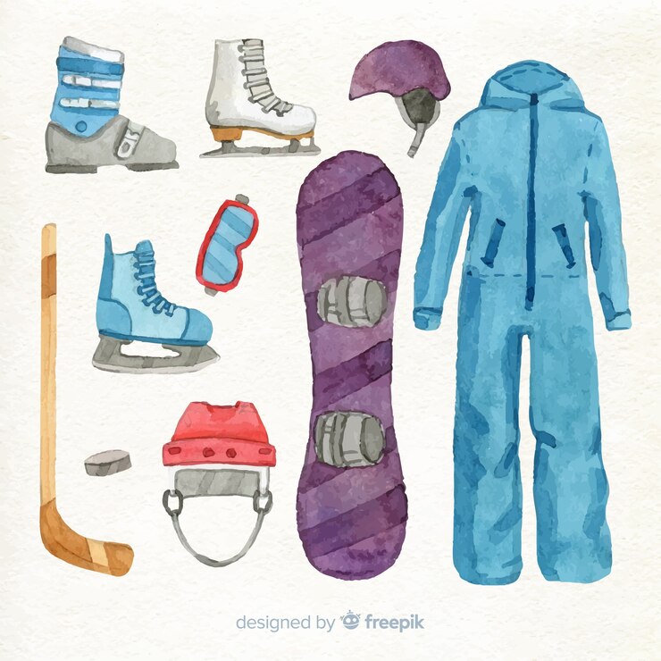 Vettore gratuito abbigliamento invernale