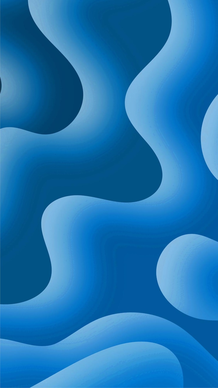 Vettore gratuito abstract blue modern waves gradient background