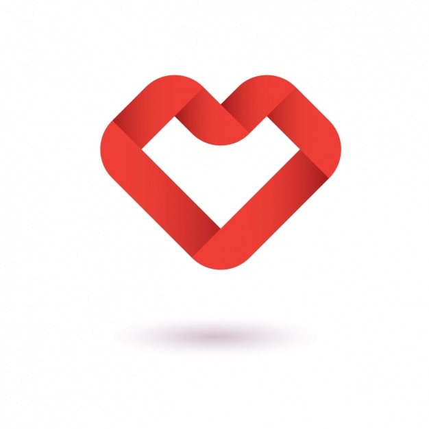 Vettore gratuito abstract design a forma di cuore