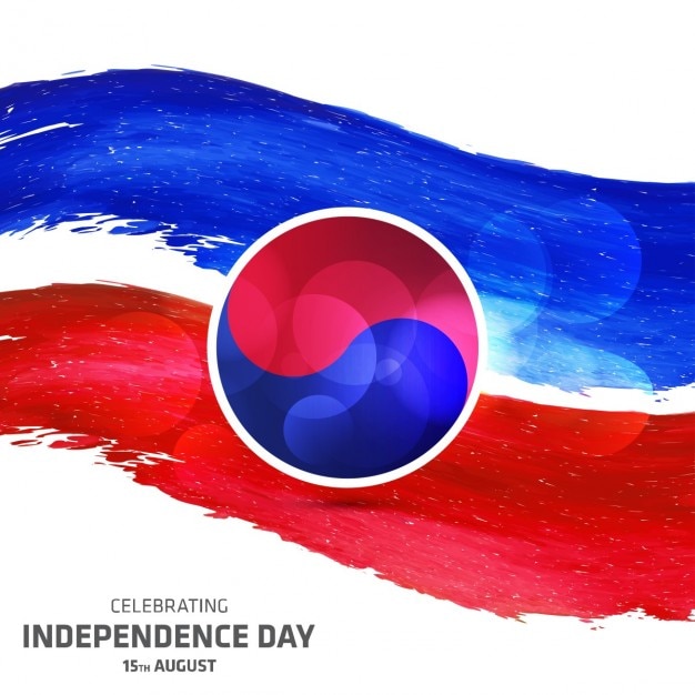 Vettore gratuito abstrect corea del sud abstrect giorno dell'indipendenza illustrazione vettoriale