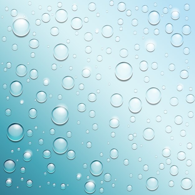 Acqua blu scende sfondo e copia spazio