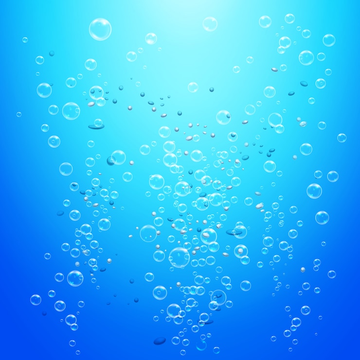 Vettore gratuito acqua bolle sfondo