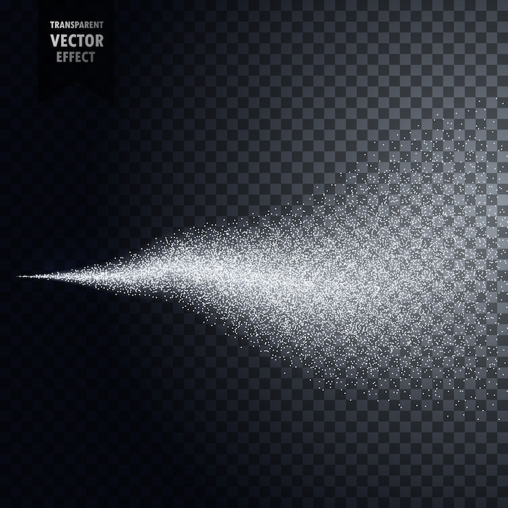 Vettore gratuito acqua nebulizzata spruzzata nebbia o fumo sfondo trasparente