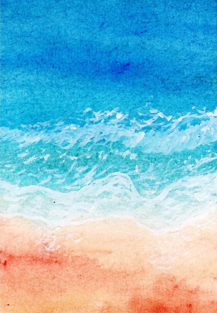 acquerello astratto mare e onda sfondo