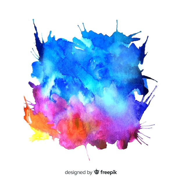 Acquerello colorato splash background