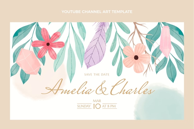 Acquerello floreale matrimonio canale youtube arte