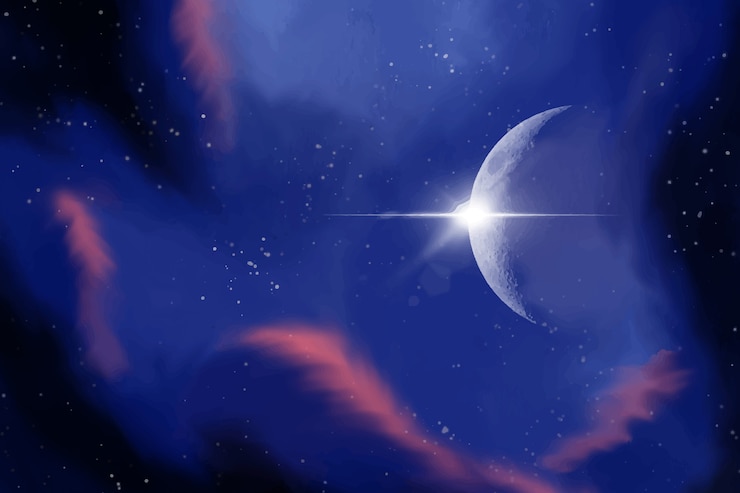 Vettore gratuito acquerello galassia di sfondo