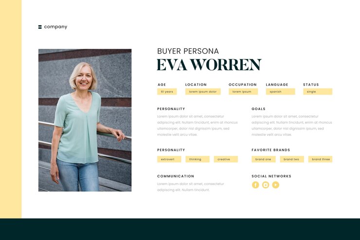 Vettore gratuito acquirente persona infografica con foto di donna