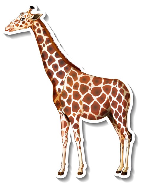 Adesivo giraffa animale cartone animato