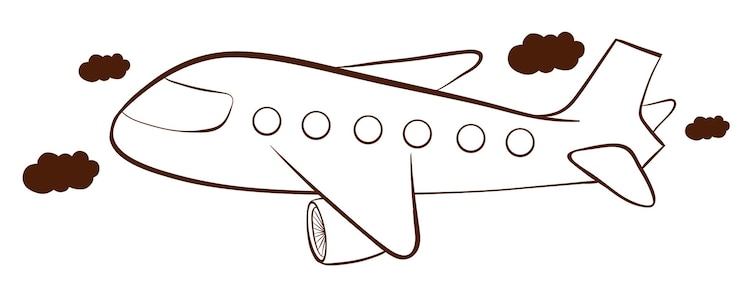 Vettore gratuito aereo