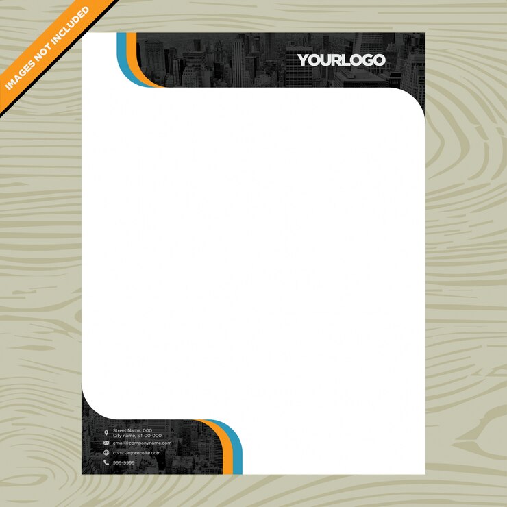 Vettore gratuito affari brochure carta bianca con logo