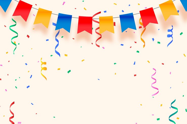 Vettore gratuito aggiungi un tocco di eleganza alle tue celebrazioni con le bandiere decorative per le feste
