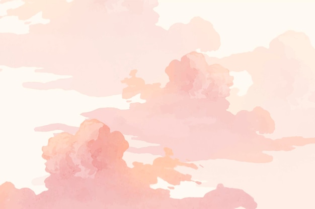 Alberi rosa e vettore di banner cielo