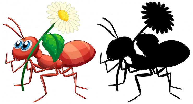 Vettore gratuito animale con la sua silhouette