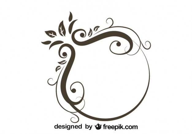 Vettore gratuito annata rotondo design elegante