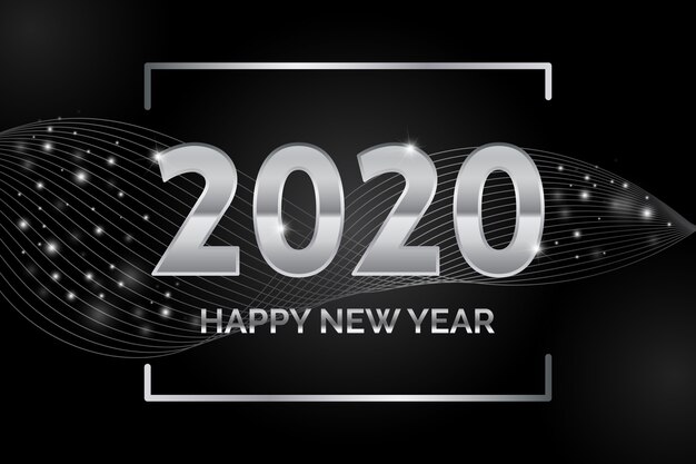 Argento felice anno nuovo 2020