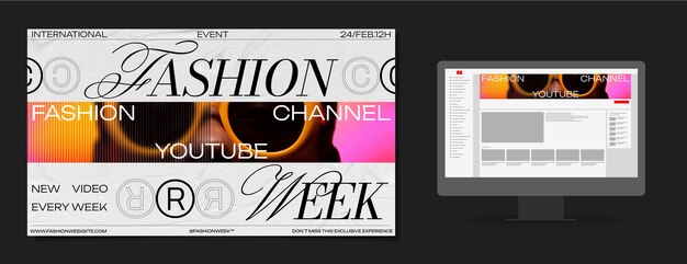 Art del canale YouTube della settimana della moda