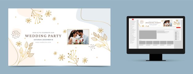 Arte del canale Youtube per la celebrazione del matrimonio