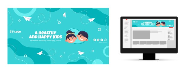 Arte del canale youtube piatto per bambini