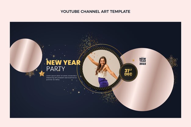 Arte realistica del canale youtube di capodanno