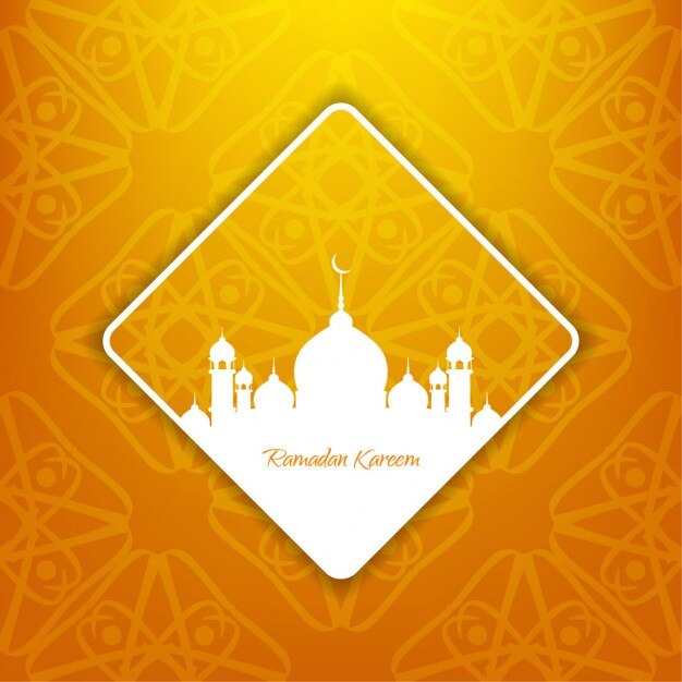 Vettore gratuito artistico sfondo luminoso disegno ramadan kareem