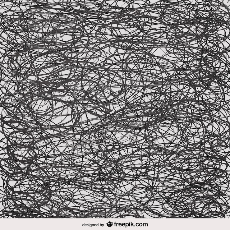 Vettore gratuito astratta scribble sfondo