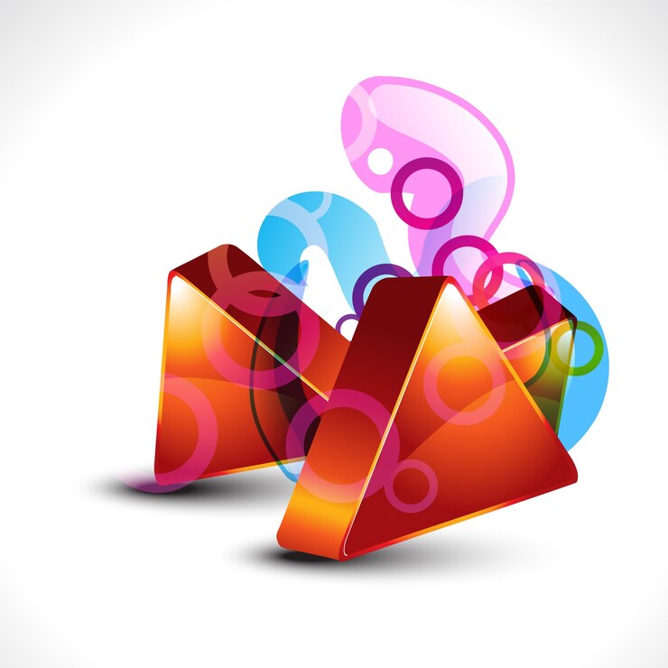 Vettore gratuito astratto 3d design elegante sfondo