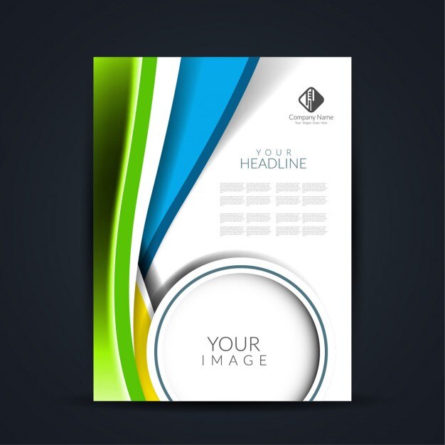 Astratto colorato business design volantino