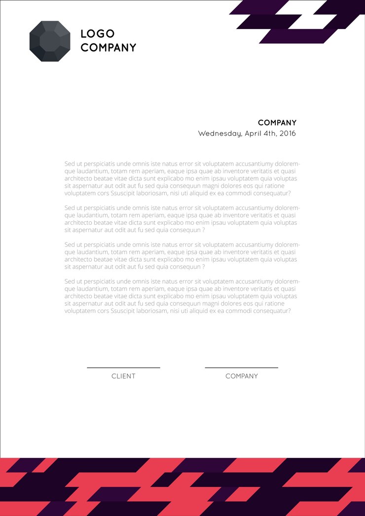 Vettore gratuito astratto lettera società