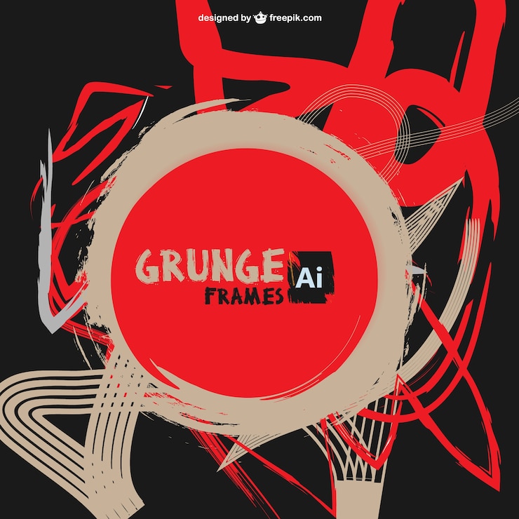 Vettore gratuito astratto rosso vernice grunge vettore