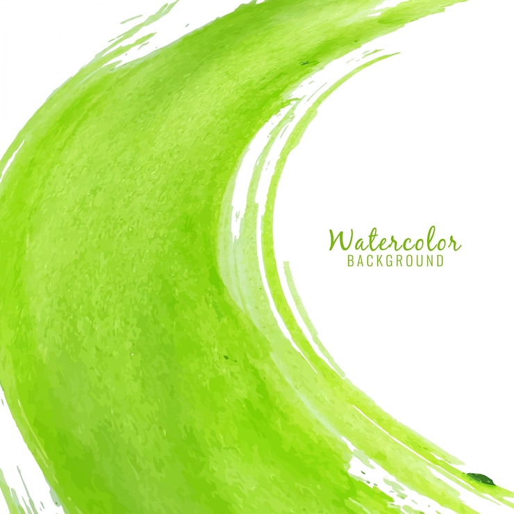 Vettore gratuito astratto sfondo colorato acquerello verde