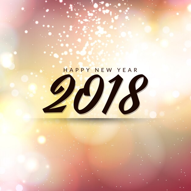 Astratto sfondo di felice anno nuovo 2018 alla moda