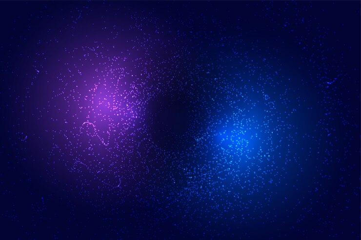 Vettore gratuito astratto sfondo futuristico con particelle blu e viola