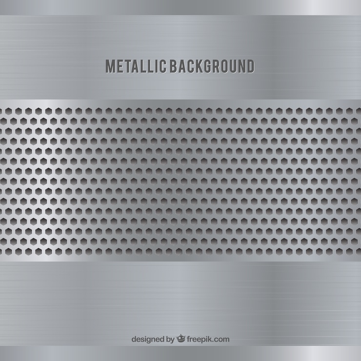 Vettore gratuito astratto sfondo metallico